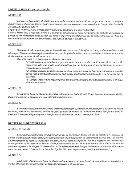 Textes r&eacute;primant les fausses d&eacute;clarations