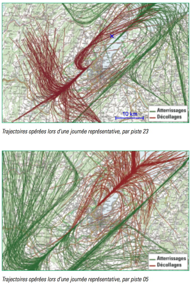 Trajectoire directe ou demi-tour selon la piste de d&eacute;collage