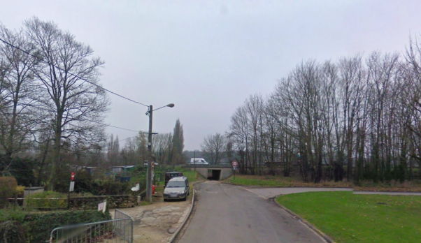 Lieu d'observation avec rang&eacute;e d'arbres