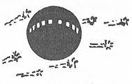 Sph&egrave;re avec rang&eacute;e de hublots