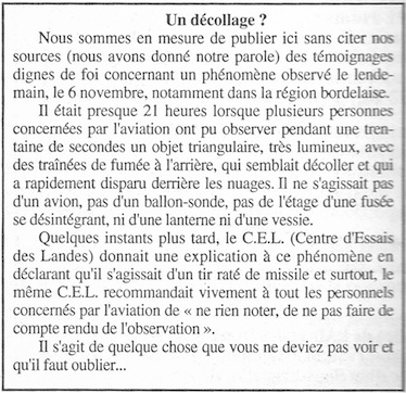 Un tir de missile rat&eacute;