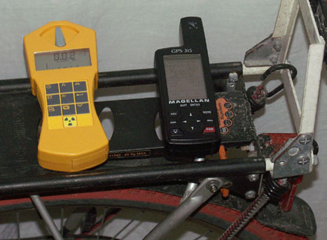 Geiger, GPS et v&eacute;lo