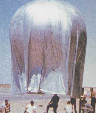 Ballon avec toile r&eacute;fl&eacute;chissante